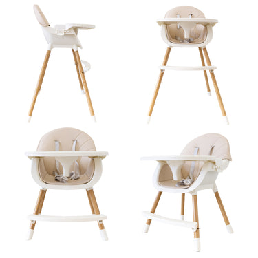 2-in-1 Convertible Baby High Feeding Chair with Tray